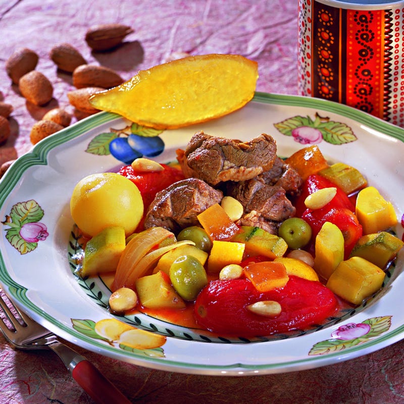 Photo de/du Tajine d'agneau aux courgettes et citron confit par WW