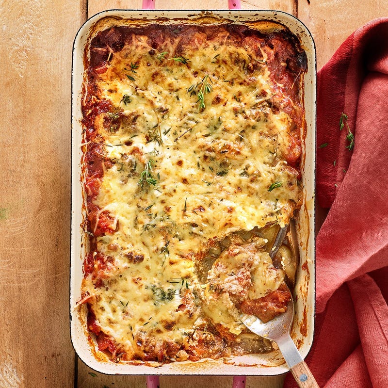 Aubergine gratinée à la bolognaise