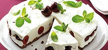 Tarte au fromage blanc et aux cerises