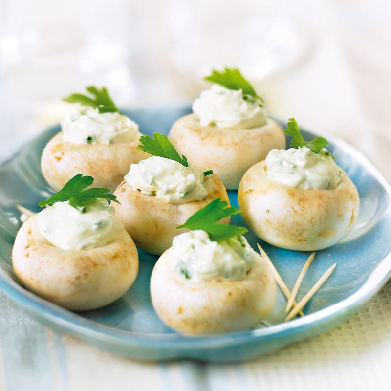 Photo de/du Champignons farcis au fromage frais et herbes par WW