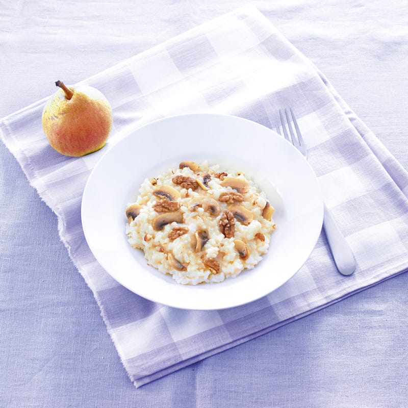 Photo de/du Risotto aux champignons et noix , fruit par WW