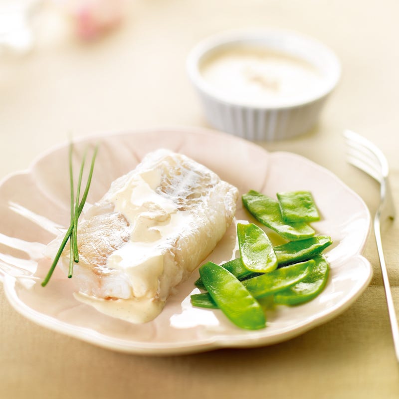 Photo de/du Cabillaud, sauce légère au vin blanc par WW