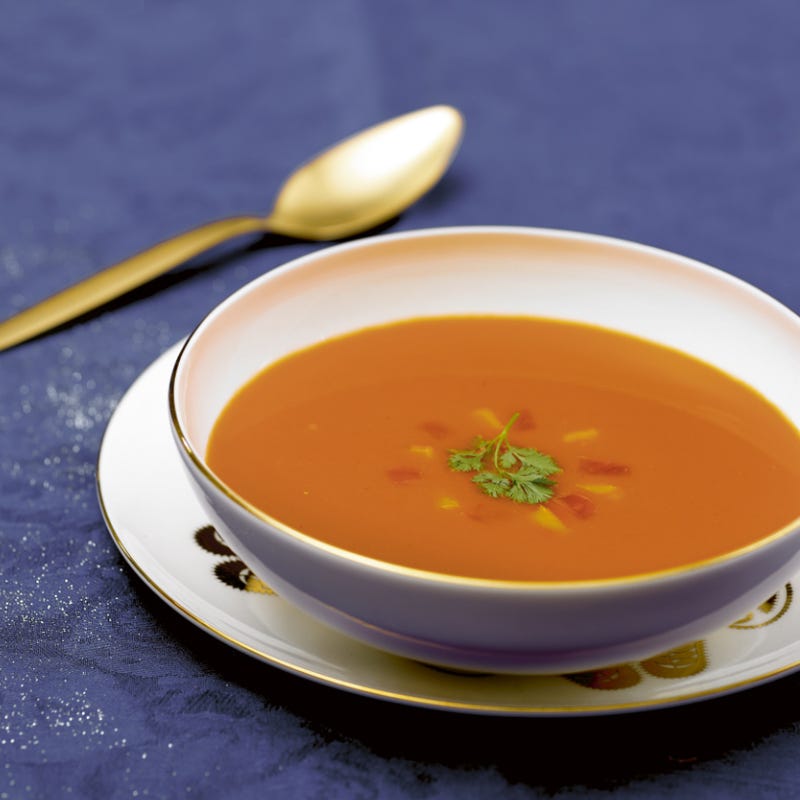 Gaspacho aux deux poivrons