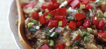 Salade méditerranéenne aux aubergines