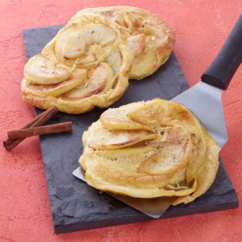 Omelette soufflée aux pommes épicées