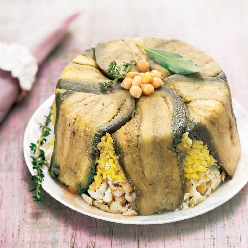 Photo de/du Gâteau d'aubergines et de bar par WW