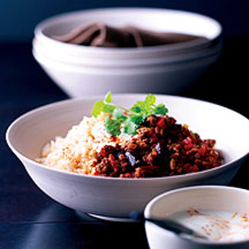 Photo de/du Riz et chili con carne par WW