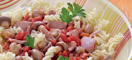 Fusilli au thon et aux champignons