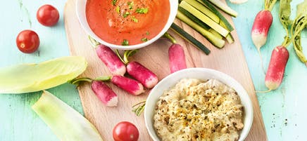 Sauce aux poivrons grillés cumin et sauce au thon