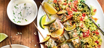 Brochettes de porc au citron
