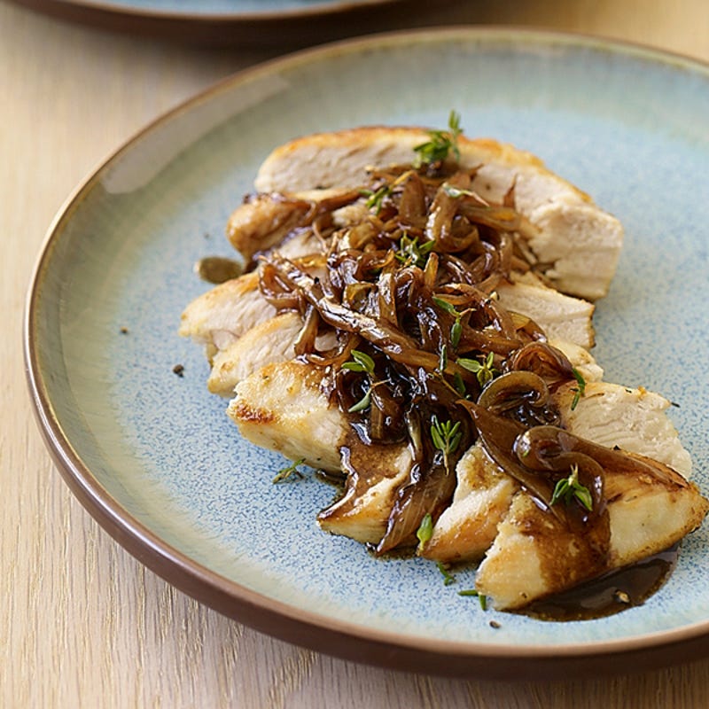 Photo de/du Poulet au vinaigre balsamique, oignons et thym par WW