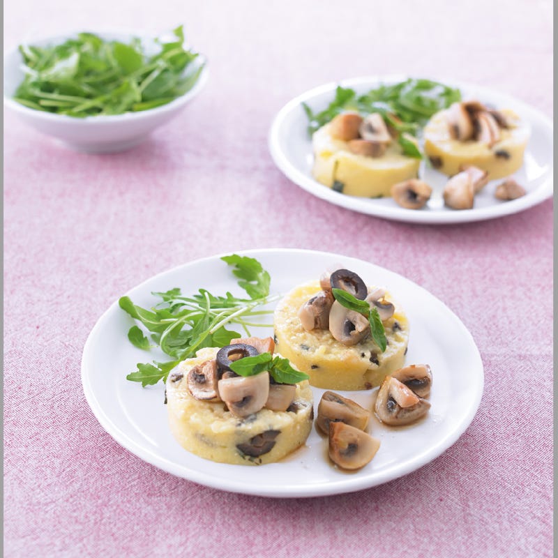 Polenta et poêlée de champignons
