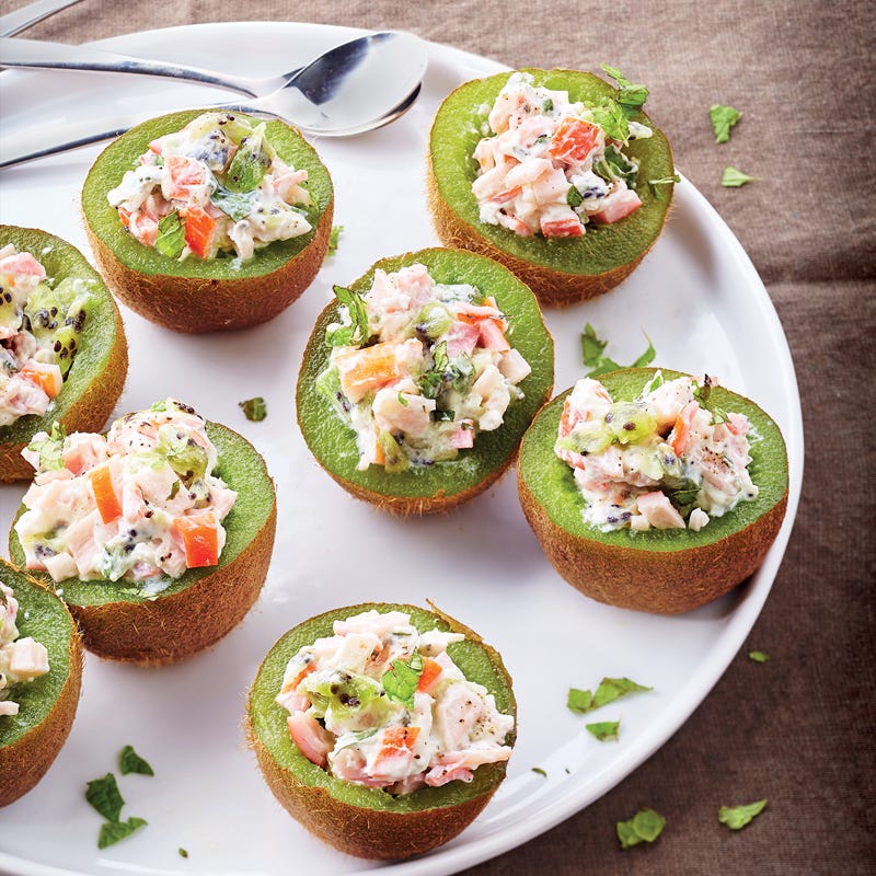 Photo de/du Coques de kiwi au surimi par WW