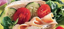 Sandwich au jambon de poulet
