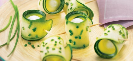 Roulés de courgette à la mozzarella