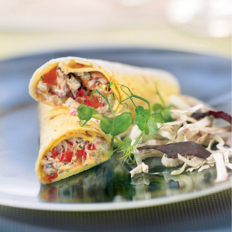 Fajitas d'orge perlé et ricotta