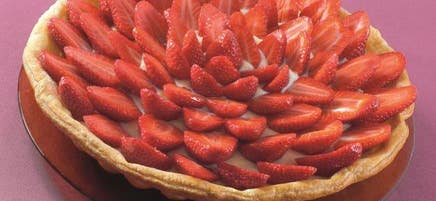 Tarte pâtissière aux fraises