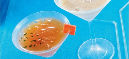 Milk glacé à la pêche