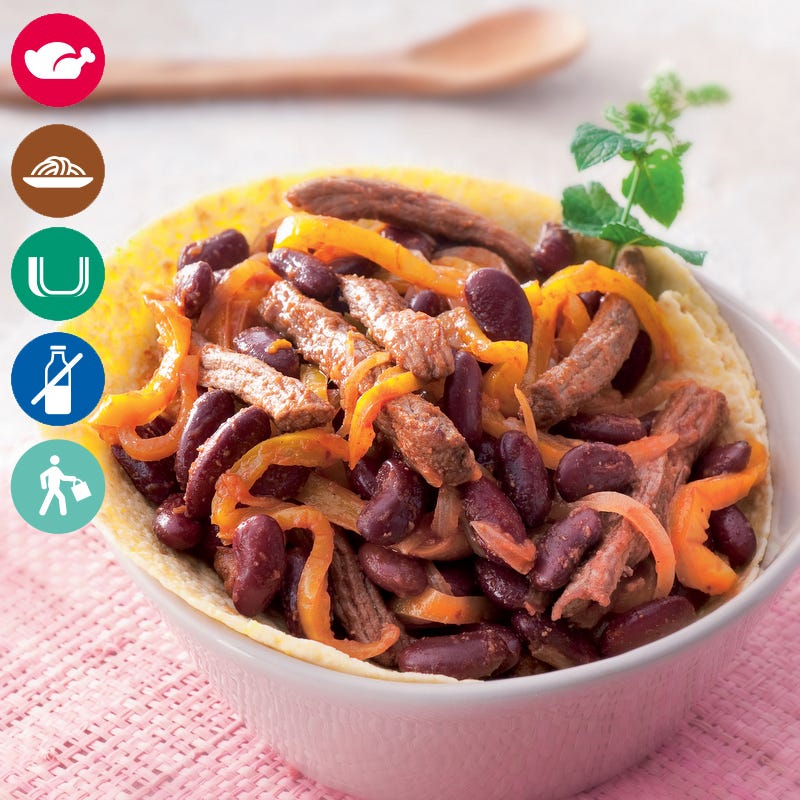 Poêlée de boeuf façon chili