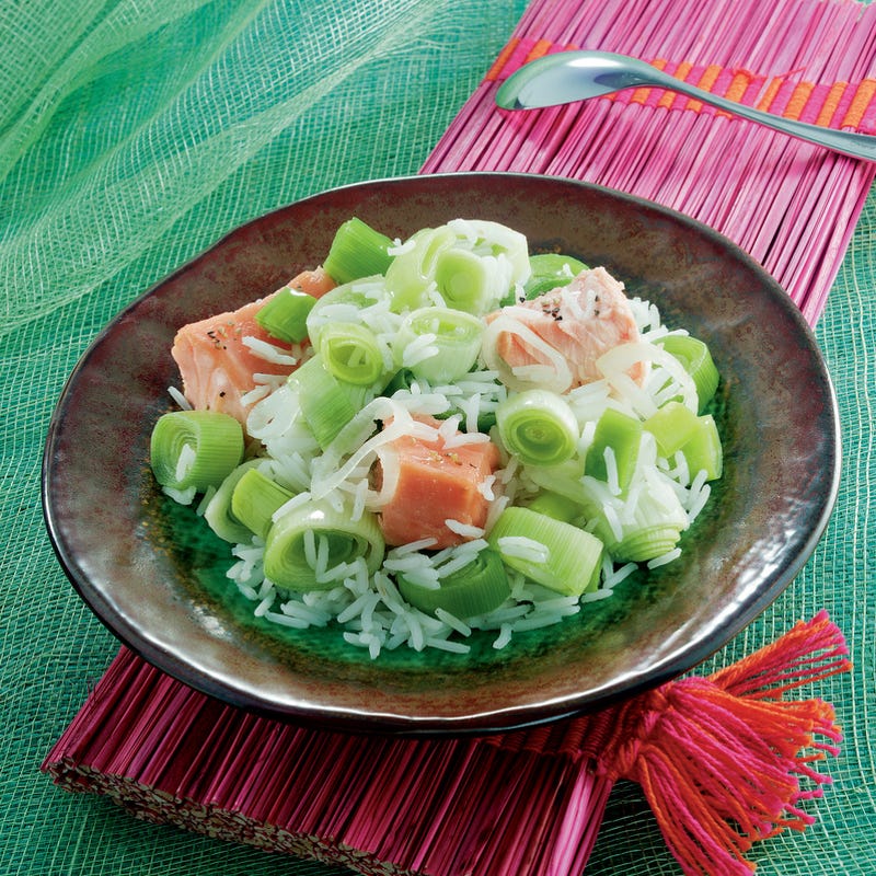 Photo de/du Pavés de saumon aux poireaux par WW