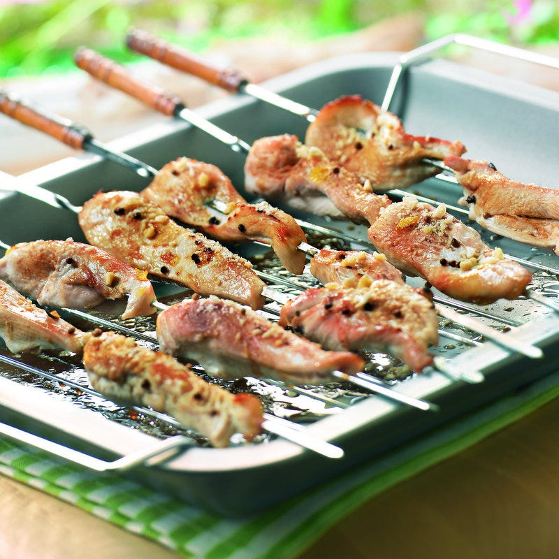 Photo de/du Brochettes de poulet aux éclats d'amandes par WW