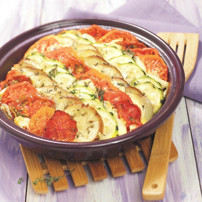 Foto van Provençaalse tian met mozzarella door WW