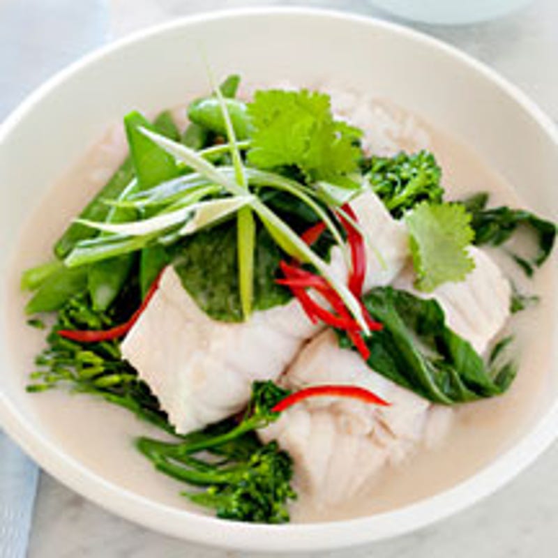 Photo de Poisson poché au lait de coco prise par WW