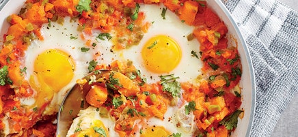 Chakchouka au potiron et aux oeufs