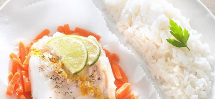 Cabillaud au curry en papillote