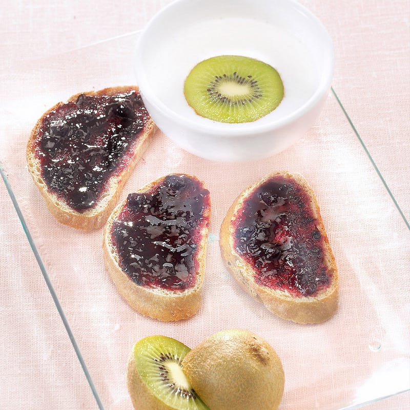 Photo de/du Tartine de confiture et fromage blanc par WW