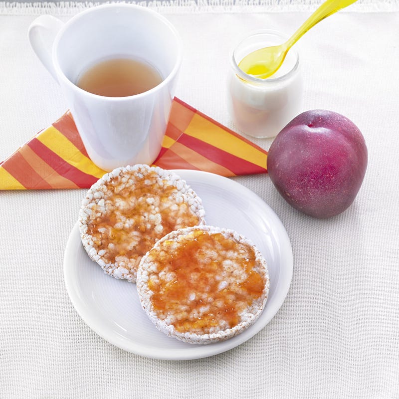Galettes de riz confiture