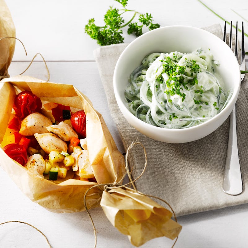 Photo de Papillote de poulet et légumes au four prise par WW