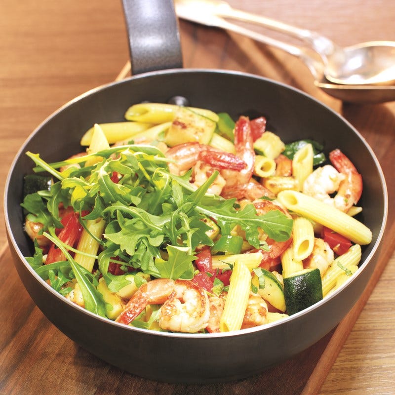 Foto van Scampi met groenten door WW