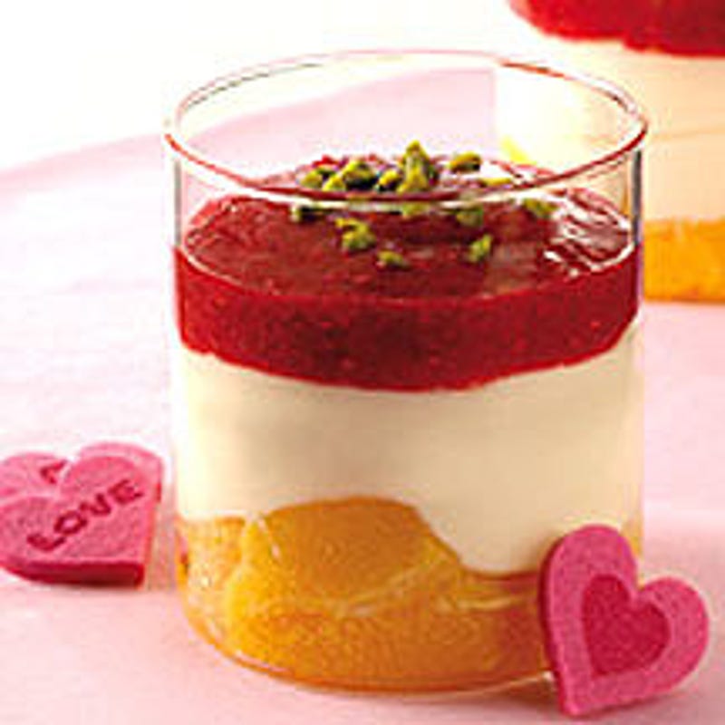 Photo de Fromage blanc à l'orange, sauce framboise prise par WW