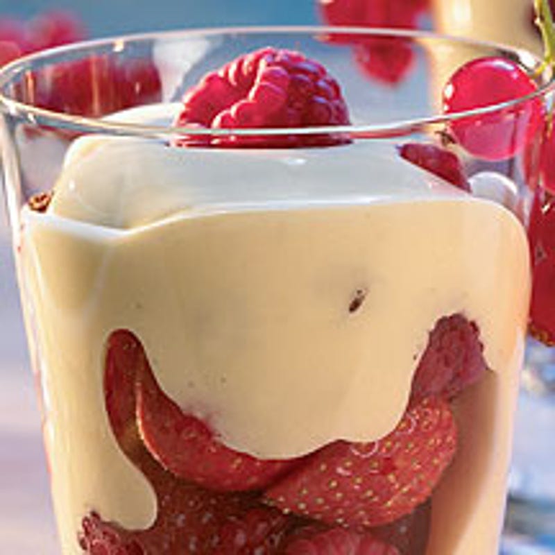 Foto van Bosvruchten met zabaglionesaus door WW