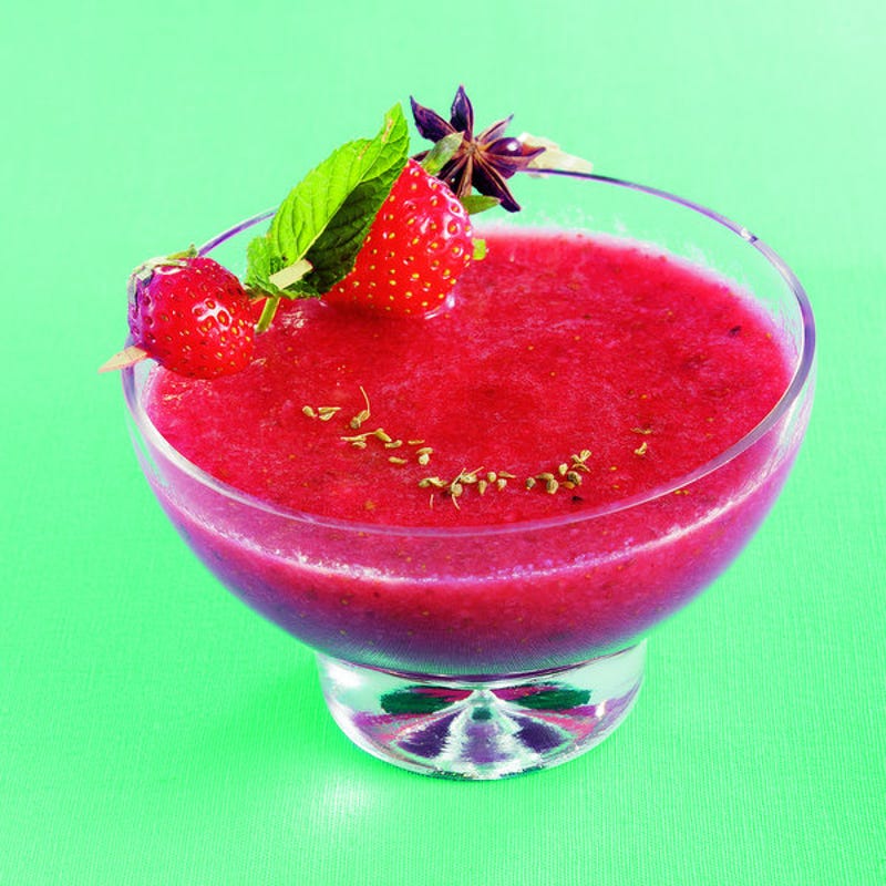 Photo de/du Soupe de fraises aux graines de fenouil par WW