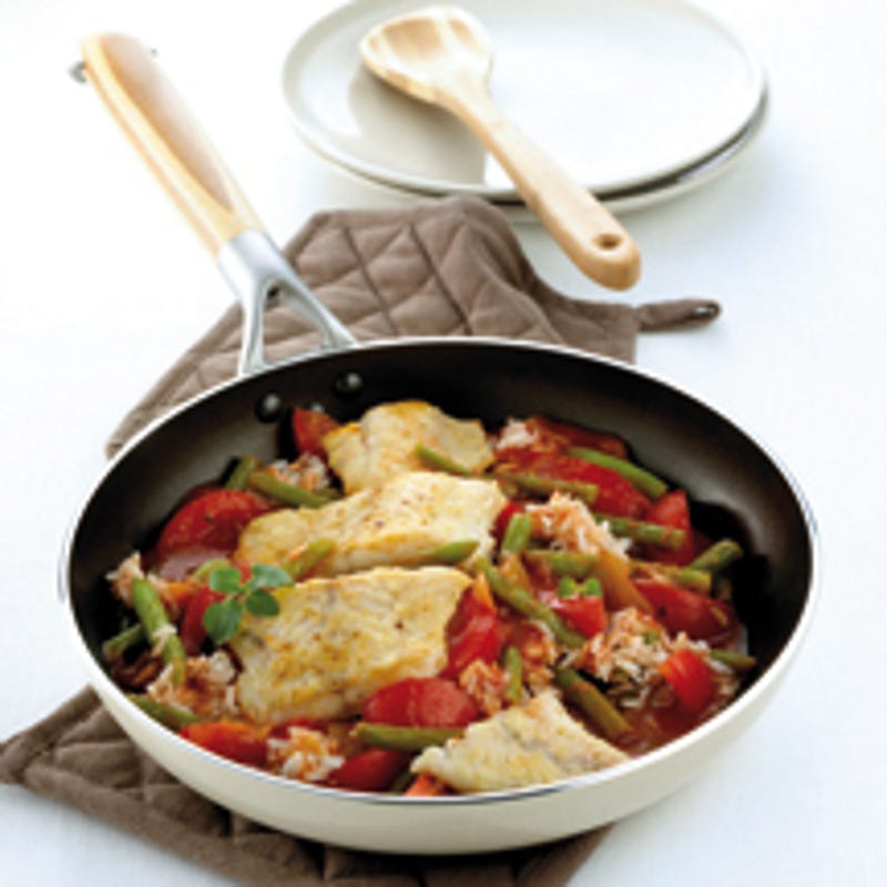 Foto van Pannetje met snoekbaars en sperziebonen door WW