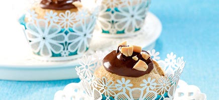 Bananen-pindamuffins