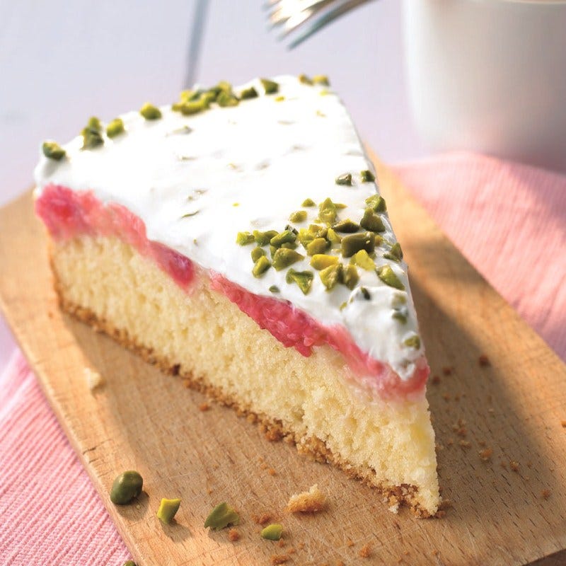 Photo de Tarte à la rhubarbe et sa crème à la pistache prise par WW