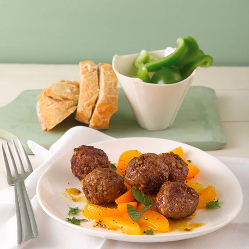 Foto van Gehaktballetjes op abrikozen door WW