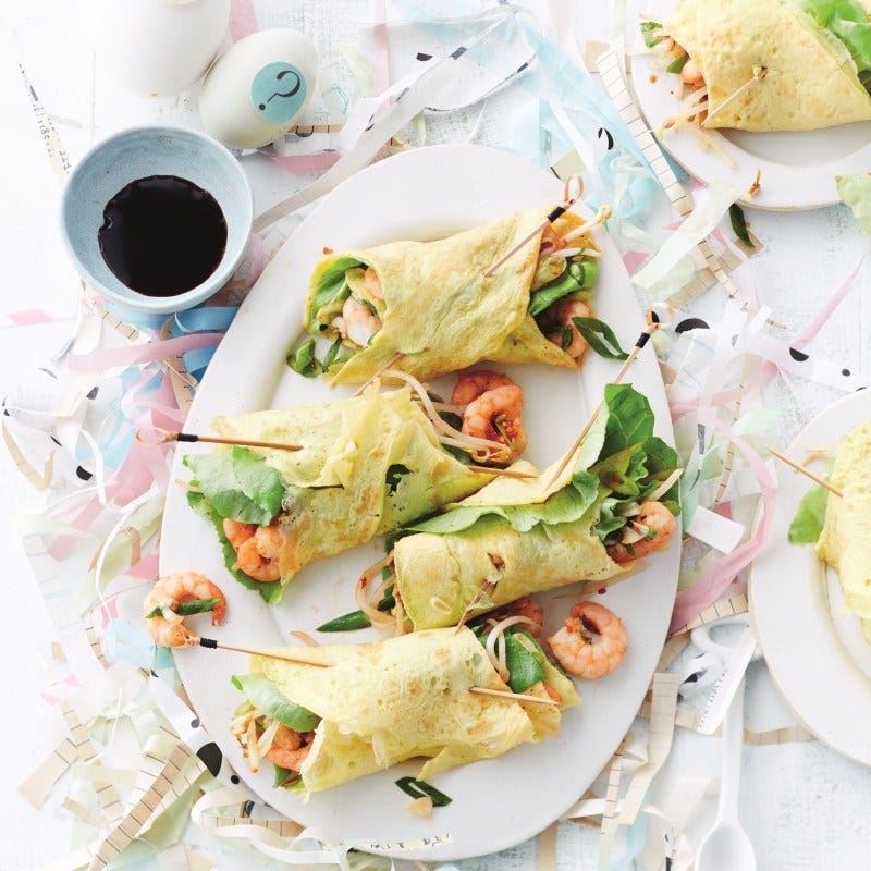 Photo de Roulades d‘omelette aux crevettes prise par WW