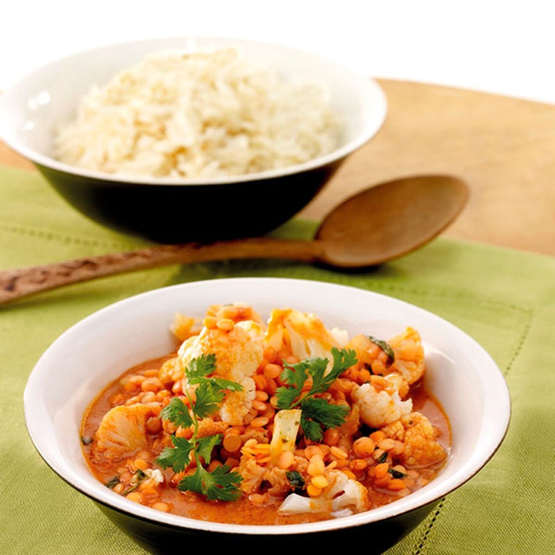 Photo de Bloemkoolcurry met rode linzen prise par WW