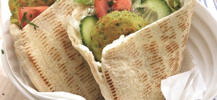 Pita falafel