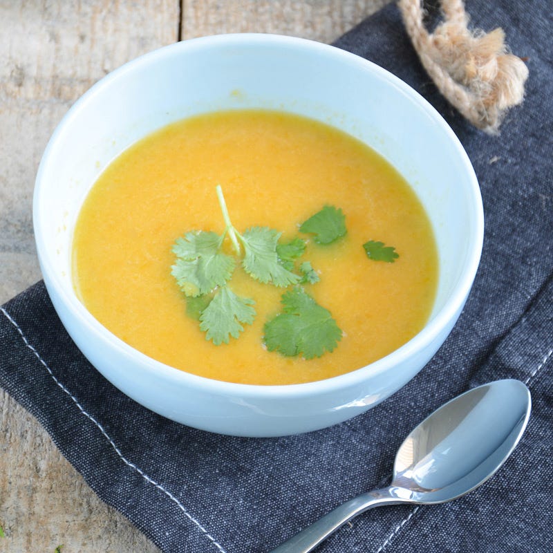 Photo de Potage de potiron au lait de coco et à la coriandre prise par WW