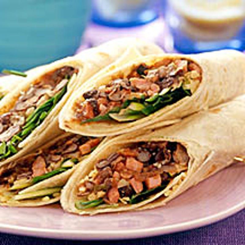 Foto van Burrito’s met ham en rode bonen door WW