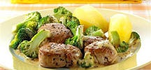 Varkensfilet in fijne mosterdsaus
