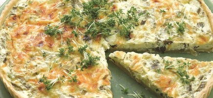 Quiche au fromage aux herbes