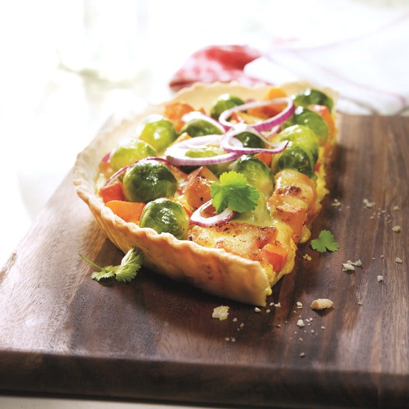 Photo de Tarte aux choux de bruxelles et potiron prise par WW