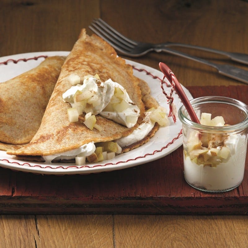 Photo de Crêpes farcies au fromage blanc et aux poires prise par WW