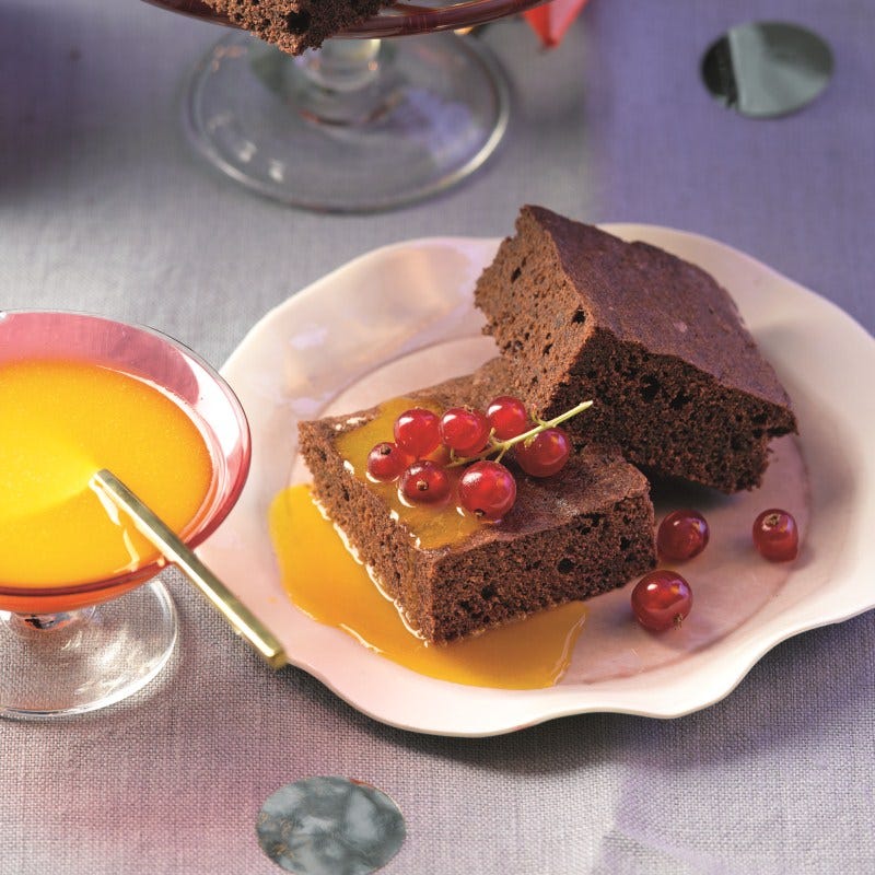 Foto van Peperkoekbrownies met passievrucht door WW